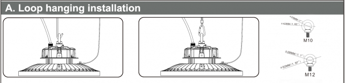 AC90V~305V 200 Watt Led High Bay Light 140LPW Meanwell Optic Lens 60°/90°/120° Optional