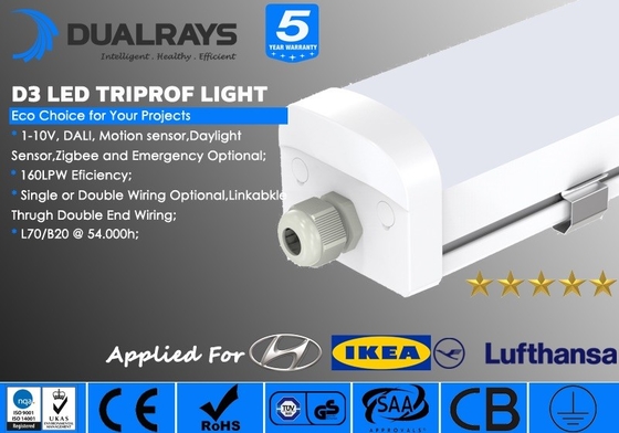 نور لوله LED سه گانه 20 واتی 5 فوتی سفید پوشش کامپیوتری روشنایی داخلی برای پروژه شما