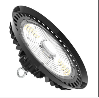 150W IP65 21000lm دایکاست UFO LED High Bay Light 140LPW با نور روز یا سنسور حرکت برای چراغ های صنعتی و تجاری