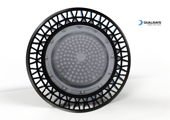 نور طبیعی سفید UFO LED High Bay Light AC100~277V 60 90 بازده 120 درجه 160LM