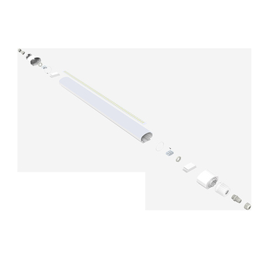 لوله پارکینگ 40W 4FT چراغ سه اثبات IP66 با راندمان بالا برای مرکز نمایشگاه