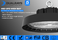 رده حفاظتی I بدنه آلیاژ آلومینیومی IP65 100W LED صنعتی UFO High Bay Light موجود در انبار