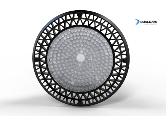 240 وات UFO High Bay Light Bell 140LPW DALI PIR Dimming Meanwell LUXEON PC Toughen Glass