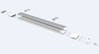 نورپردازی سه‌گانه LED D2.5 طراحی کلاهک انتهایی باریک و باریک برای صرفه‌جویی در هزینه نیروی کار
