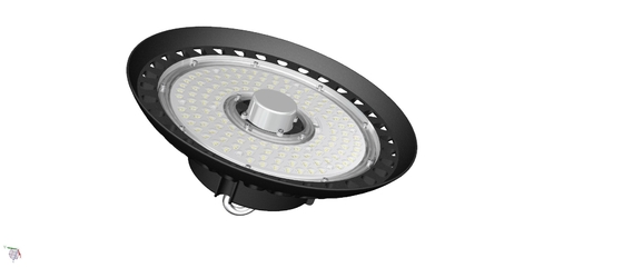 UFO LED کم نور فروپاشی High Bay Light 150W 140LPW داخلی زنجیر قلاب راننده موجود است