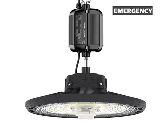 HB2 DIP قدرت قابل تغییر و 3CCT UFO LED High Bay Light 100W 150LPW با عملکرد اضطراری اختیاری