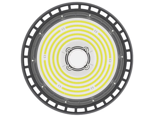 HB2 DIP قدرت قابل تغییر و 3CCT UFO LED High Bay Light 100W 150LPW با عملکرد اضطراری اختیاری