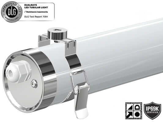 IP69K IK10 PMMA TB6 چراغ لوله ای ال ای دی آمونیا برای ماشین لباسشویی