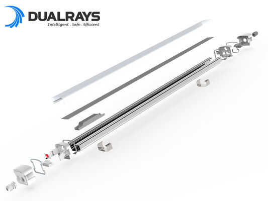 چراغ ضد رطوبت LED DUALRAYS D5 با قابلیت تنظیم توان/3CCT و سیم‌کشی عبوری با سوئیچ DIP