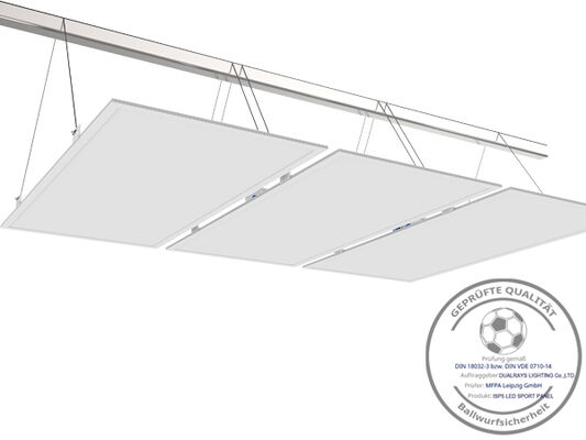چراغ سیلاب LED سری 250 واتی Dualrays F5 برای هر دو فضای داخلی و خارجی IP66 IK10 Multiple Beam Angel 1-10V Dimming