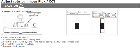 چراغ LED مدولار CE CB ASS TUV GS 150 وات با IP66 IK10 برای نمایشگر زمین فوتبال