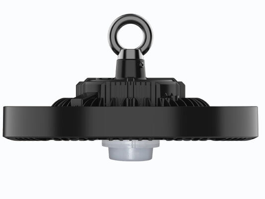 190lm/W IP65 IK08 ENEC 5 سال گارانتی DUALRAYS LIGHTING HB4H UFO LED High Bay Light 100W 200W سنسور Zhaga انبار روشنایی صنعتی