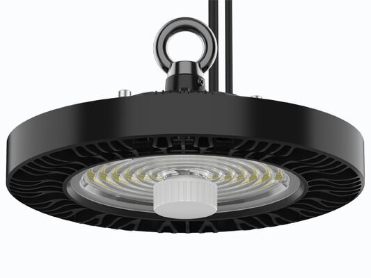 DUALRAYS LIGHTING HB4H UFO LED High Bay Light 100W 120W 150W 200lm/W Liteon 5050 IP65 IK08 ENEC 05 PC Lens 7 سال ضمانت روشنایی انبار