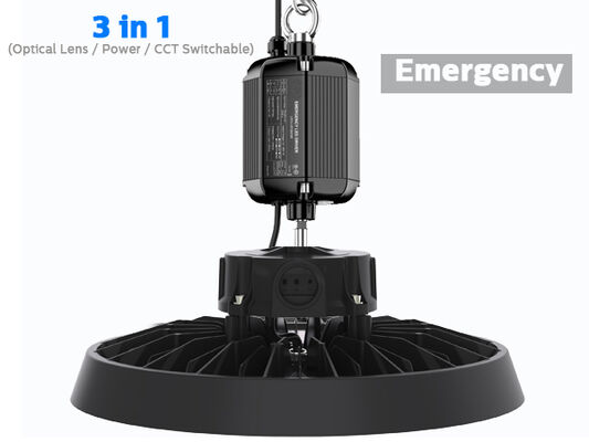 80W 100W 120W DUALRAYS LIGHTING HB5 UFO LED High Bay Light 200lm/W IP65 IK08 LiteOn 5050 6500K Warehouse Lighting 7 سال گارانتی