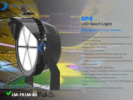 دایکستینگ آلومینیومی پوسته ورزشی در فضای باز LED سیل نور 800 وات 5 سال ضمانت برای زمین ورزشگاه با CE ROHS SAA