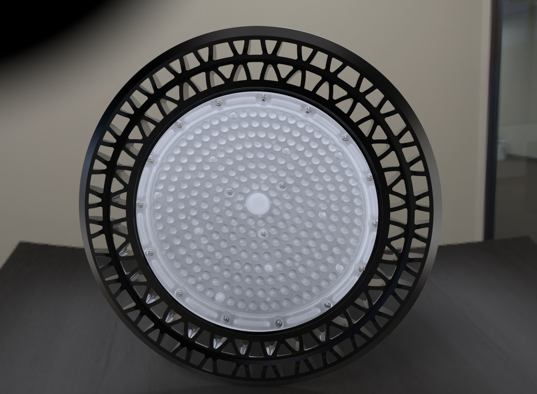 کارخانه 150W LED UFO High Bay Light کم نور فروپاشی 120LPW WF2 با راندمان بالا