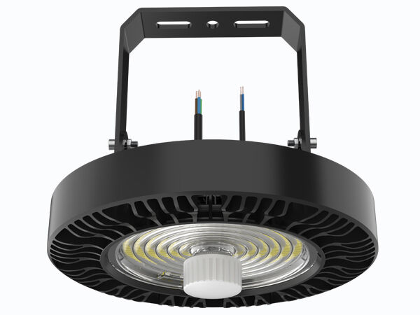 HB4H DIP قدرت قابل تغییر 3CCT UFO LED High Bay Light 150W 150LPW با 90 درجه Al Reflector IP65 IK08 حفاظت اروپا انبار
