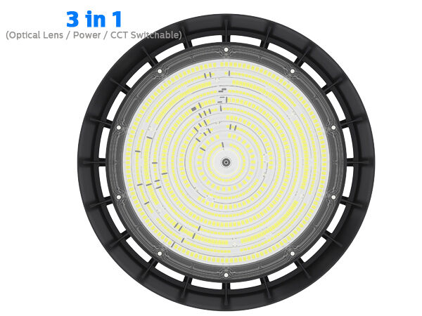 80W 100W 120W DUALRAYS LIGHTING HB5 UFO LED High Bay Light 200lm/W IP65 IK08 LiteOn 5050 6500K Warehouse Lighting 7 سال گارانتی
