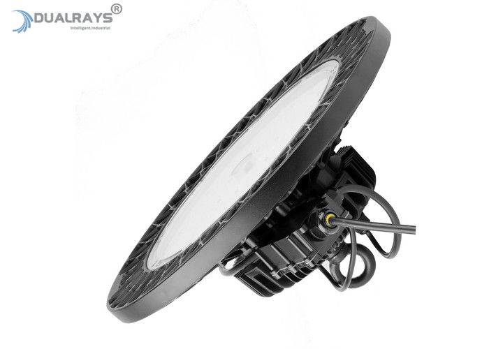 چراغ دوگانه 150 واتی HB5 مشکی UFO LED High Bay برای مرکز نمایشگاه CE RoHS Cert
