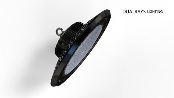 50000 ساعت عمر 100 وات 140LPW صنعتی UFO High Bay LED روشنایی زنگ سیاه سفید