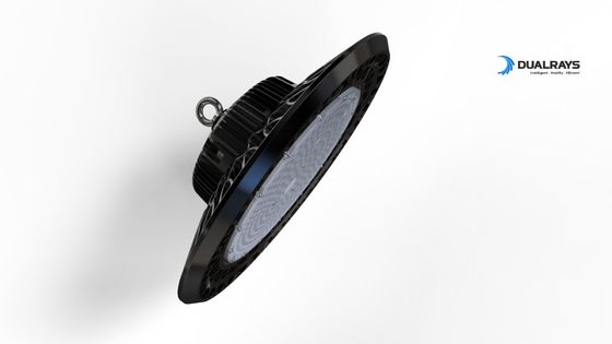 SMD3030 UFO LED High Bay Light 100W IP65 140LPW لنز نوری 5 سال گارانتی