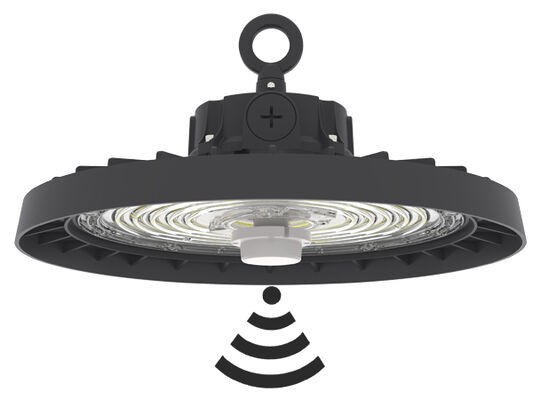 HB3H DIP قدرت قابل تغییر و 3CCT UFO LED High Bay Light 100W 150LPW با عملکرد اضطراری اختیاری
