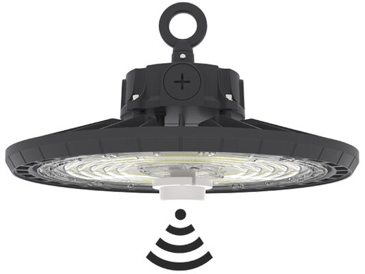 HB2 DIP قدرت قابل تغییر و 3CCT UFO LED High Bay Light 100W 150LPW با عملکرد اضطراری اختیاری