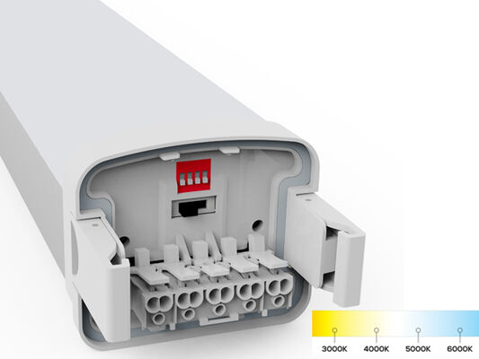 نصب چراغ LED ضد بخار سه LED ضد آب IK10 سقف تعلیق نصب شده