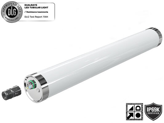 5ft 50W IP69K IK10 LED Tri Proof Light برای محیط های صنعتی خشن